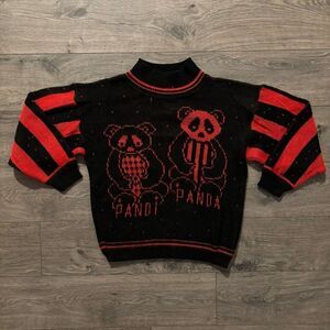 Vintage Panda Pandi Youth Sweater 80’s‎ Fashion Women’s XS